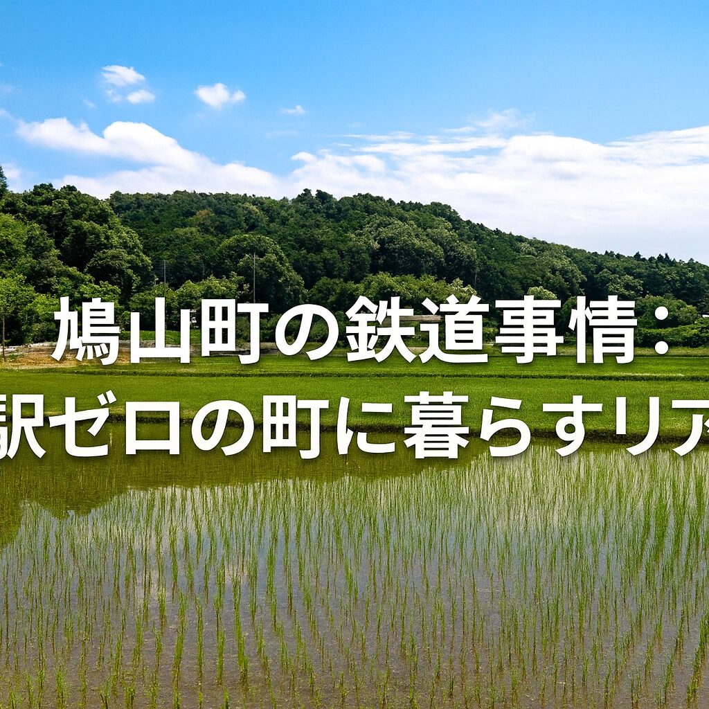 鳩山町の鉄道事情：駅ゼロの町に暮らすリアル
