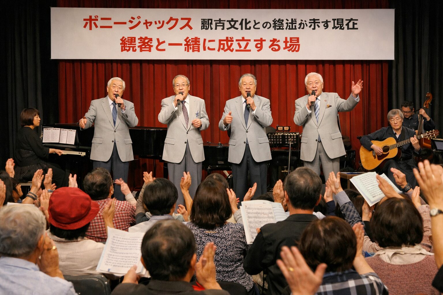 ボニージャックス 歌声文化との接点が示す現在　観客と一緒に成立する場